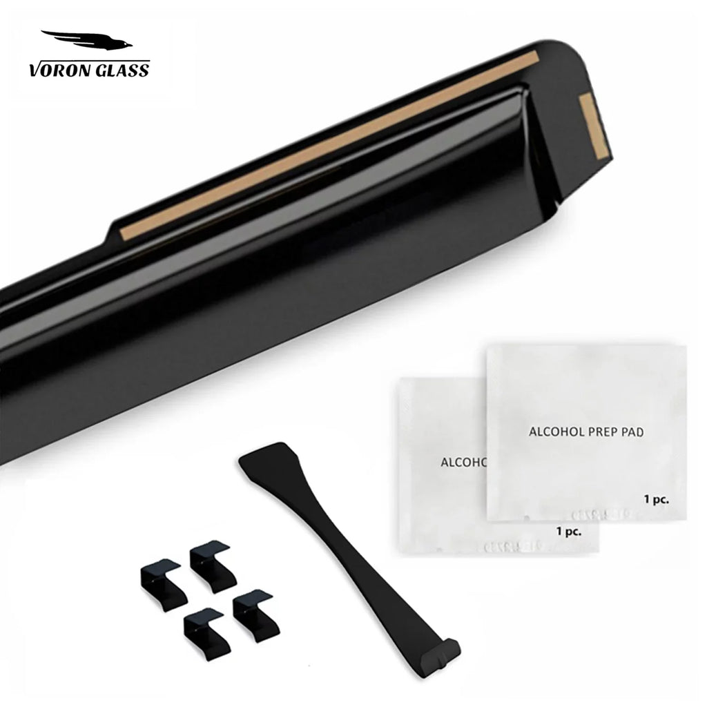Kia Seltos 4 Visors, Rain Glass in-Channel Guards for Voron Pieces Deflectors, Window Window Durable 2021-2024, 200551 Vent Extra -
