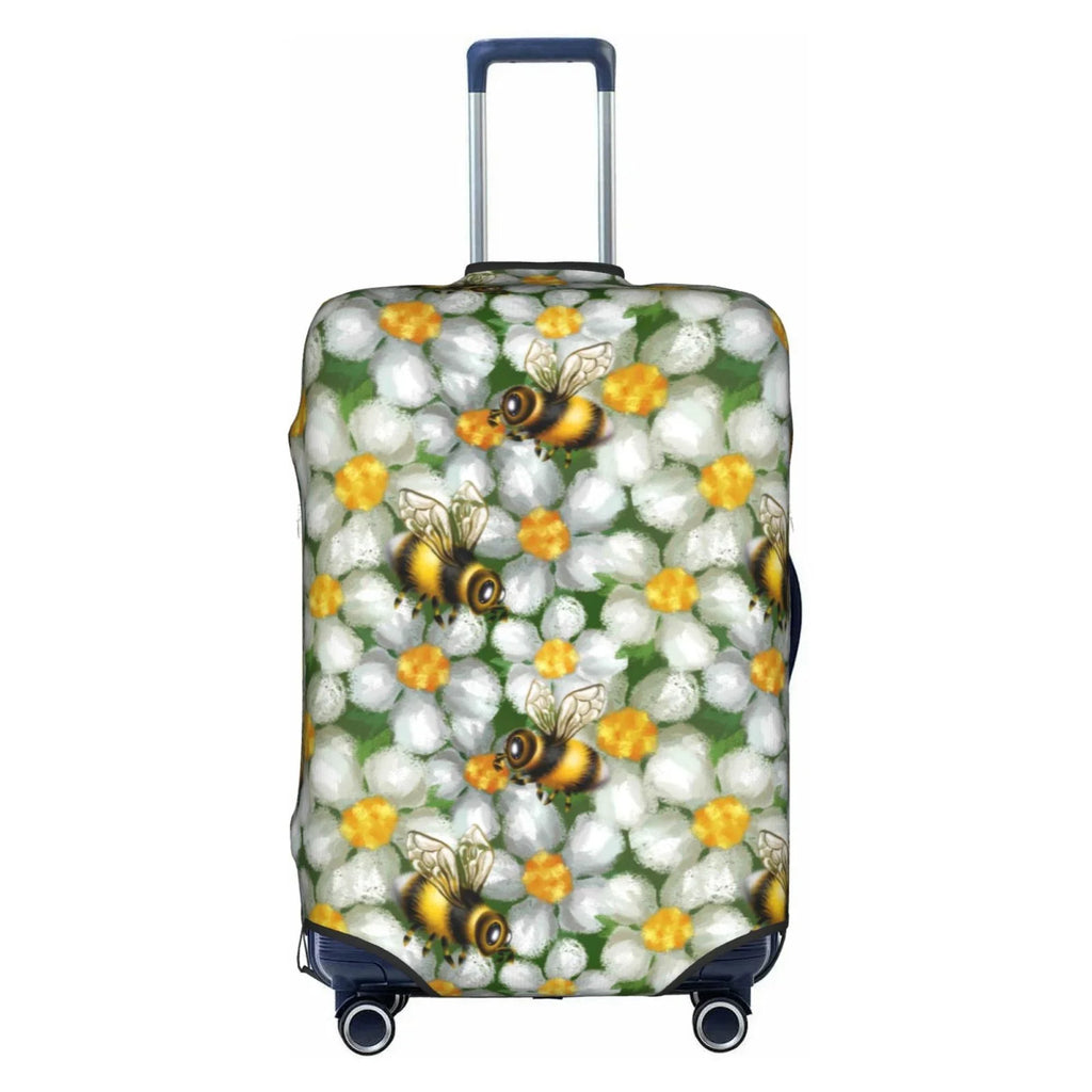 Luggage Flower Cover Suitcase Kll Bees Protector- And Suitcase Cover