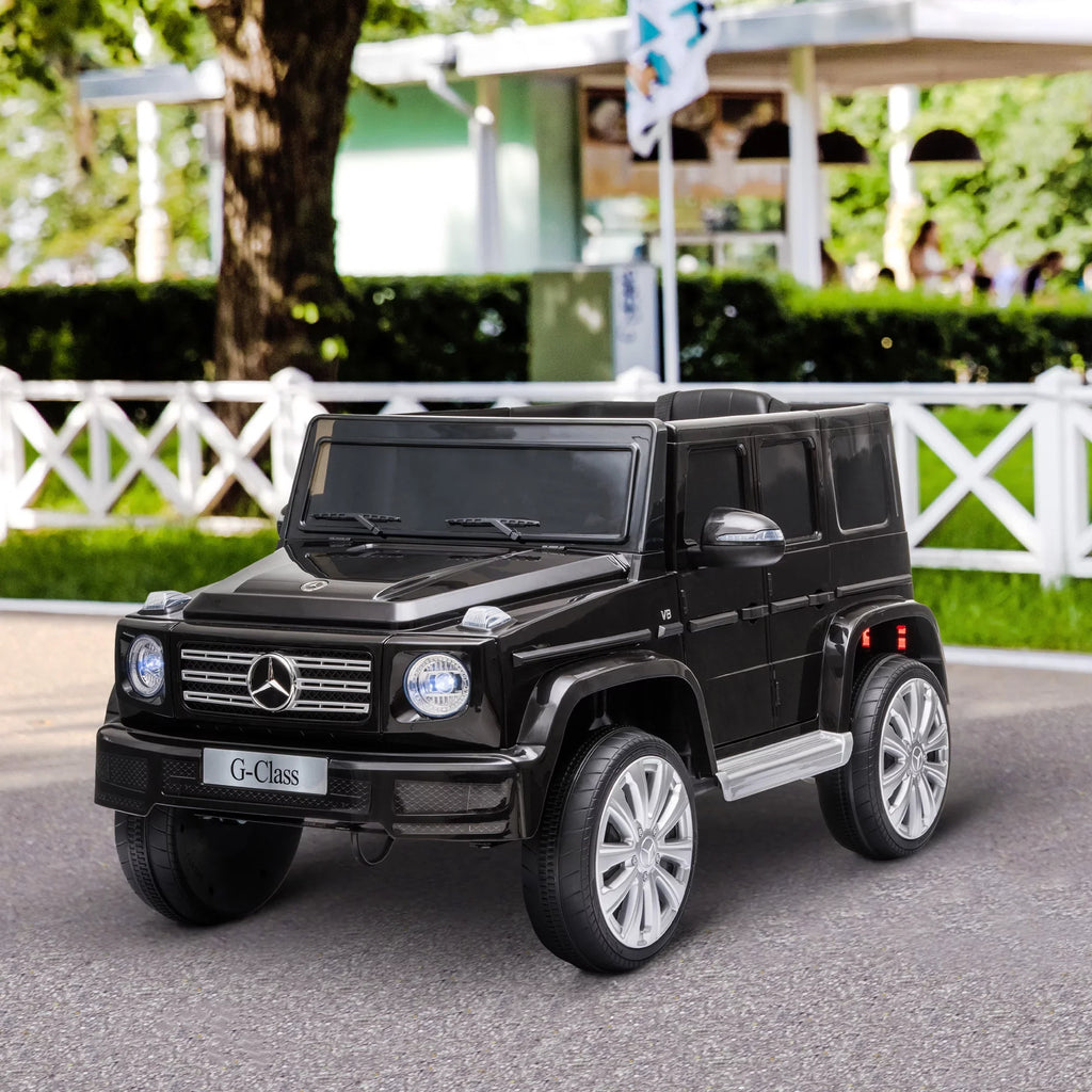 Aosom Benz Headlights, Working 12 with Suspension & Mercedes Powered G500 Remote Ride-On Bright V Control,