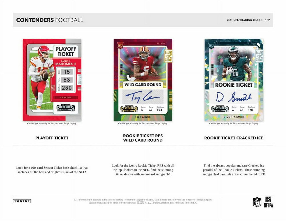 Sealed) Contenders Box (Factory Panini 2021 Blaster NFL