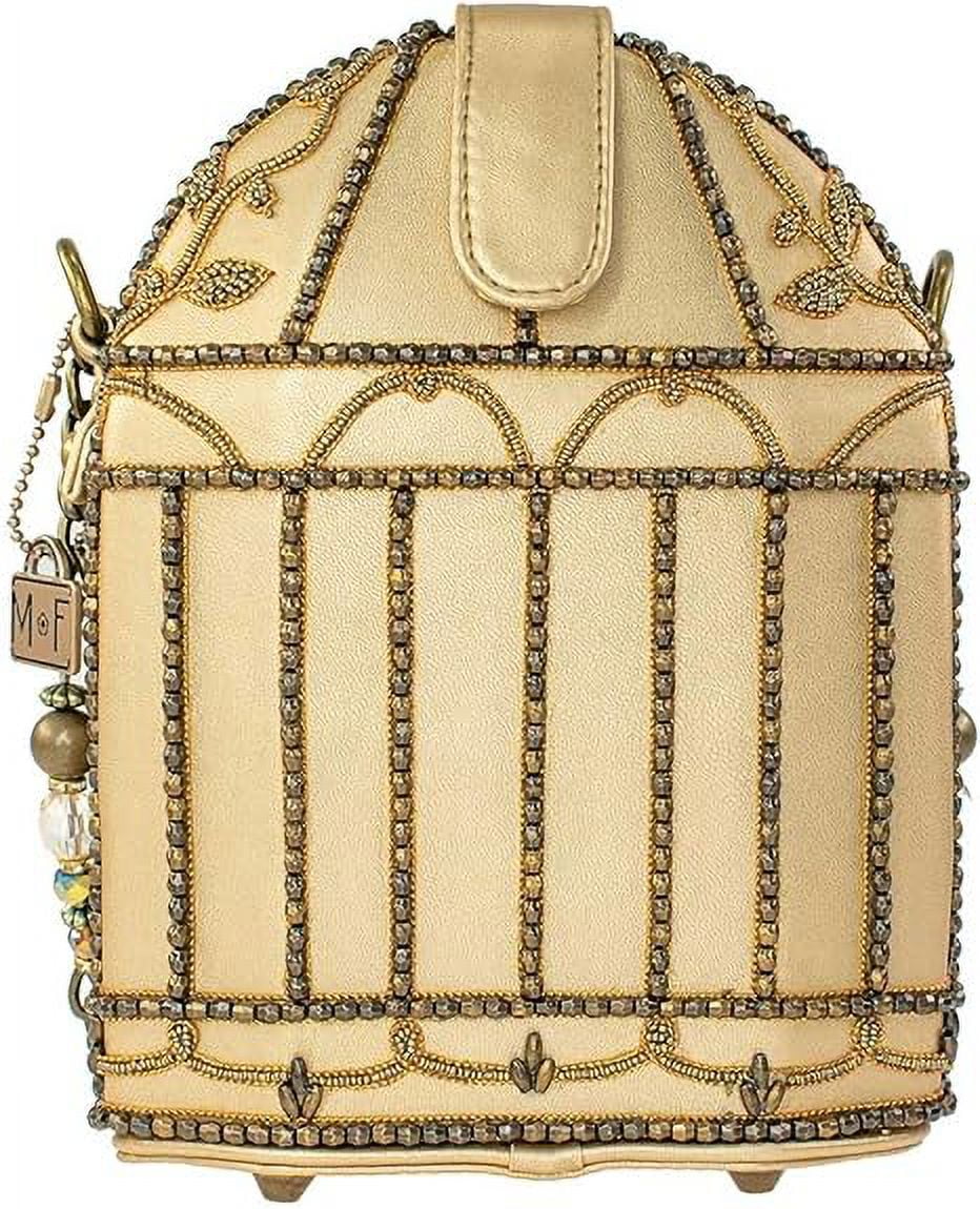 Handbag, Beaded Don't Cagey Multi Mary Frances Crossbody Birdcage Be