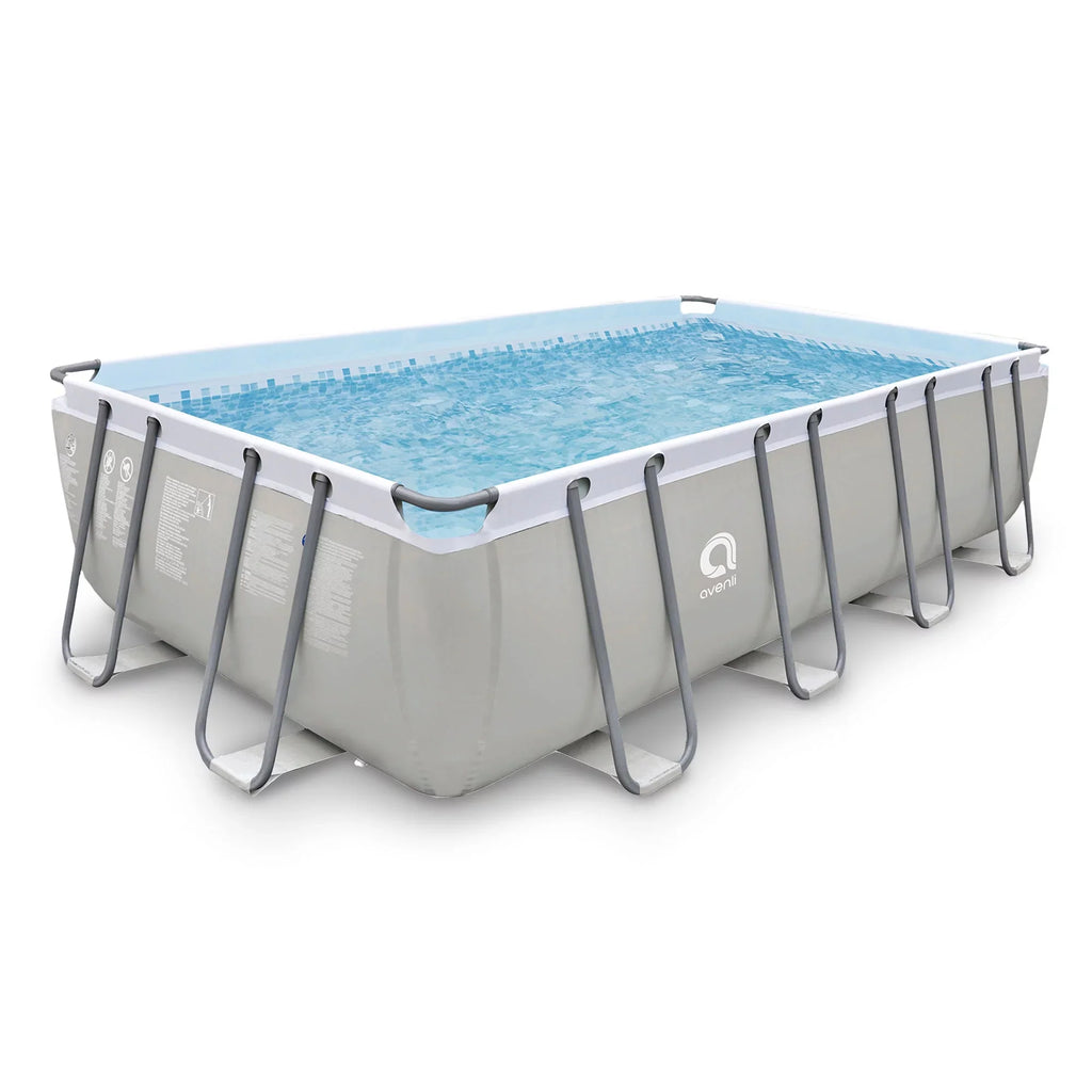17776 10 Gray Foot JLeisure 18 x Swimming Frame Ground Above Pool, Steel