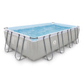 17776 10 Gray Foot JLeisure 18 x Swimming Frame Ground Above Pool, Steel