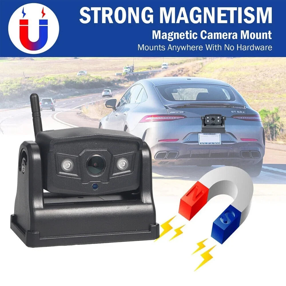 9600mAh for Ideal Wireless Battery, WiFi Front/Rear Magnetic JahyElec View Camera, Backup Mount,