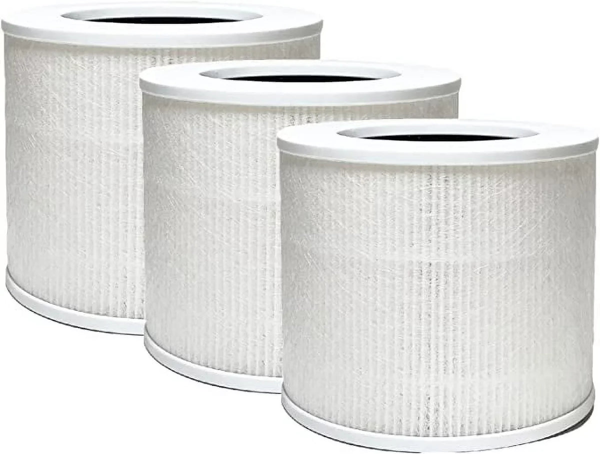 HEPA Replacement Nispira For True Filter Smoke, Activated Portable Pure Carbon 3-in-1 Pack Air Proton Remove Purifier 3