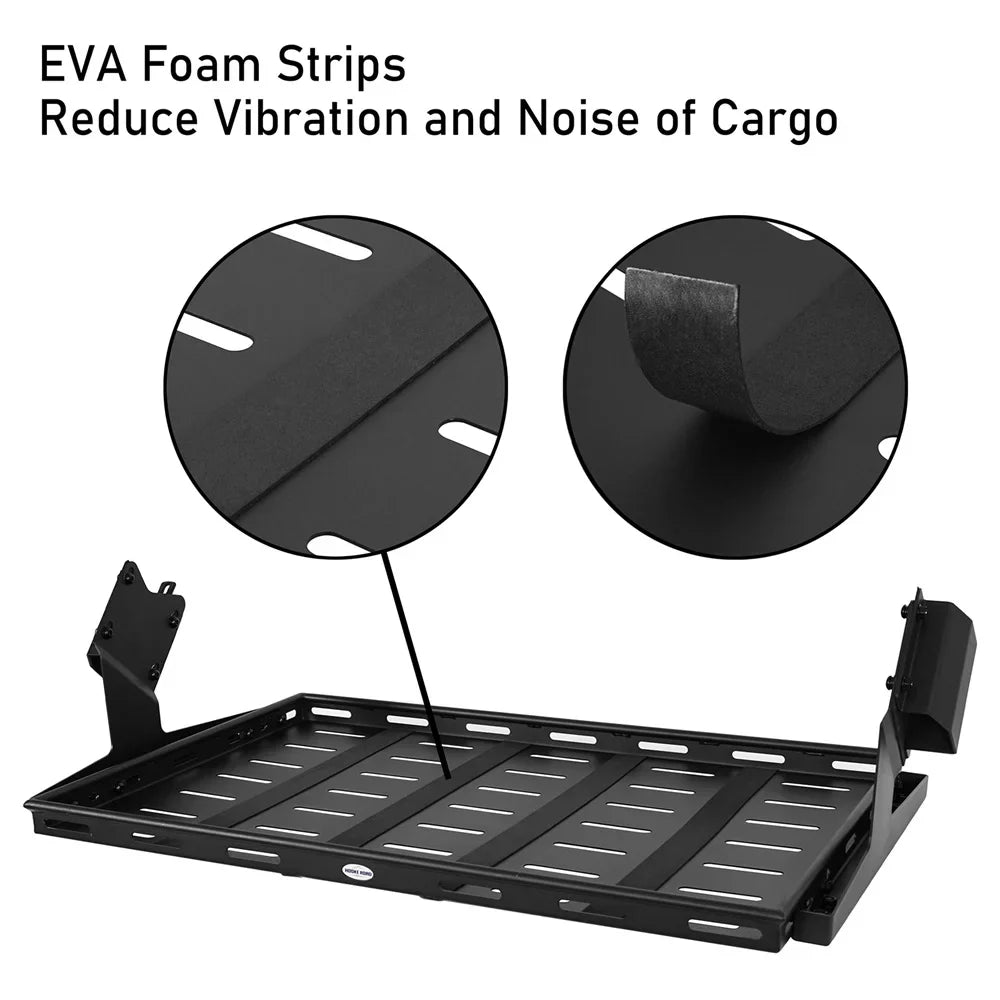 Rack 2021-2023 Cargo Road Rear Basket Black Box Luggage 4-Door Ford Bronco Hooke Fit