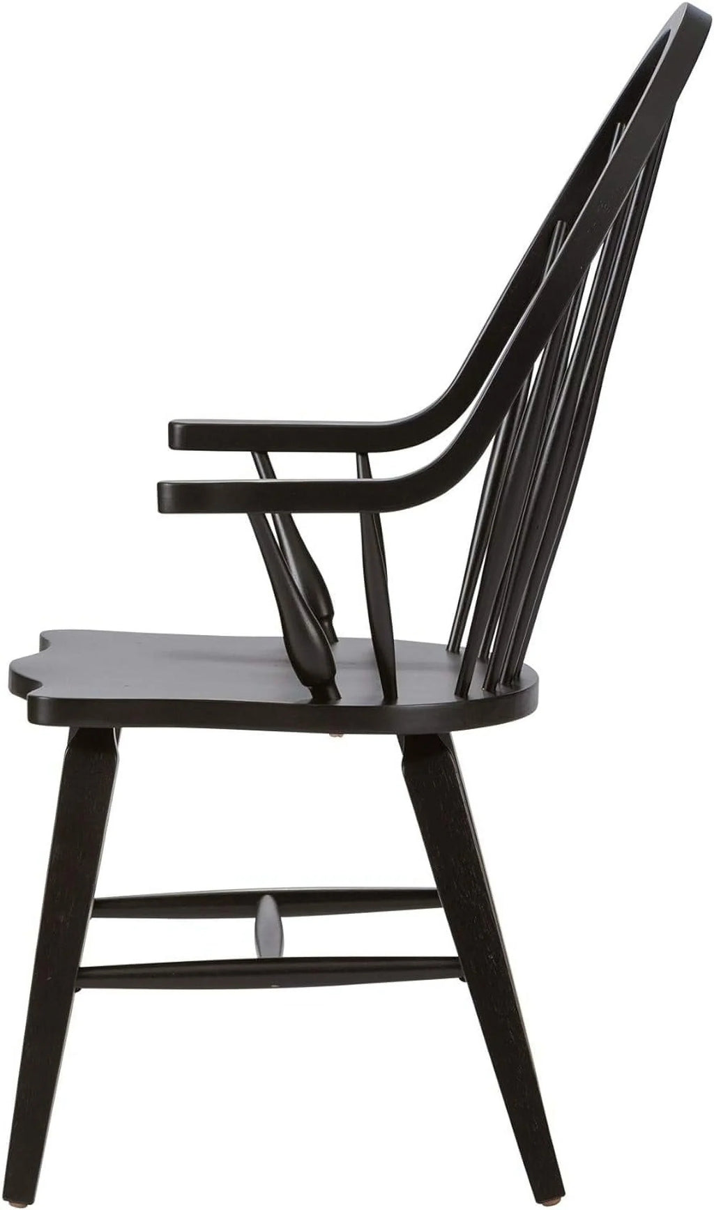 Chair, X Windsor Arm D25 Black H41, Back X W25