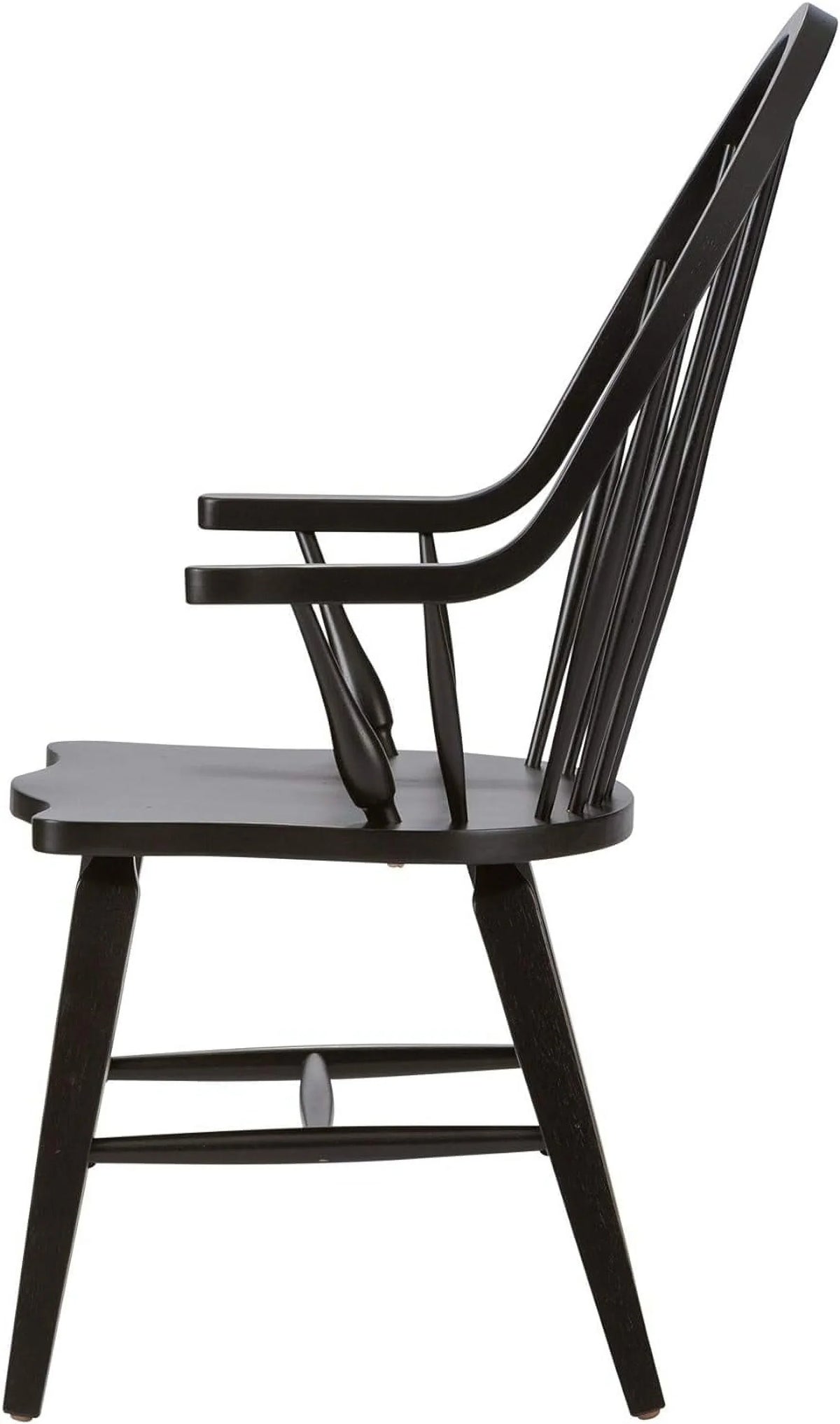 Chair, X Windsor Arm D25 Black H41, Back X W25