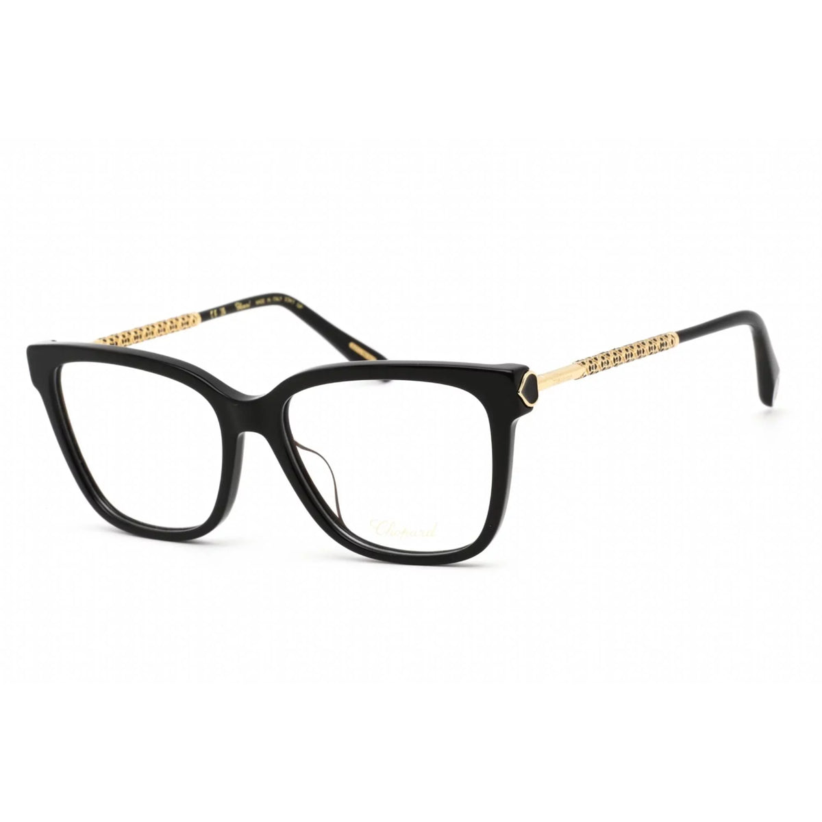 0700 Frame Black/Gold VCH333W Chopard Eyeglasses Shiny Women's