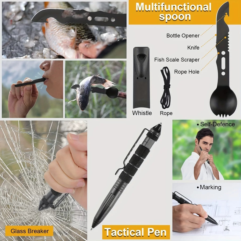 Fishing For Kits, Gift, Camping, Gift Emergency 1 Survival Outdoor Men In Father's 20 Birthday Equipment Husband For Dad Survival Hunting