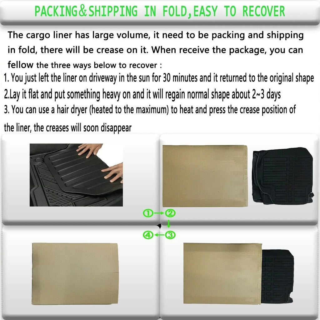 for Waterproof Mat Mats Trunk Liner 2020-2023 Highlander Custom Cargo Toyota