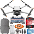 Mini Sensing 34min &Accessories Video, Camera DJI RC Pro w/ Bundle Gear Flight 48MP, Quadcopter Drone 3 Screen) Deco Smart Tri-Directional 128GB Backpack + Card Remote 4K/60fps (With Obstacle + Time,
