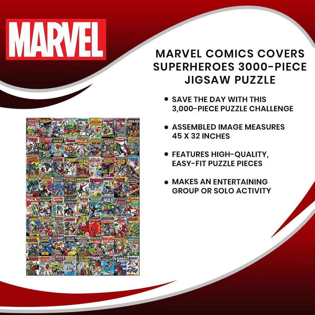 | Exclusive Covers 3000-Piece Puzzle Jigsaw Comics Toynk Superheroes Marvel