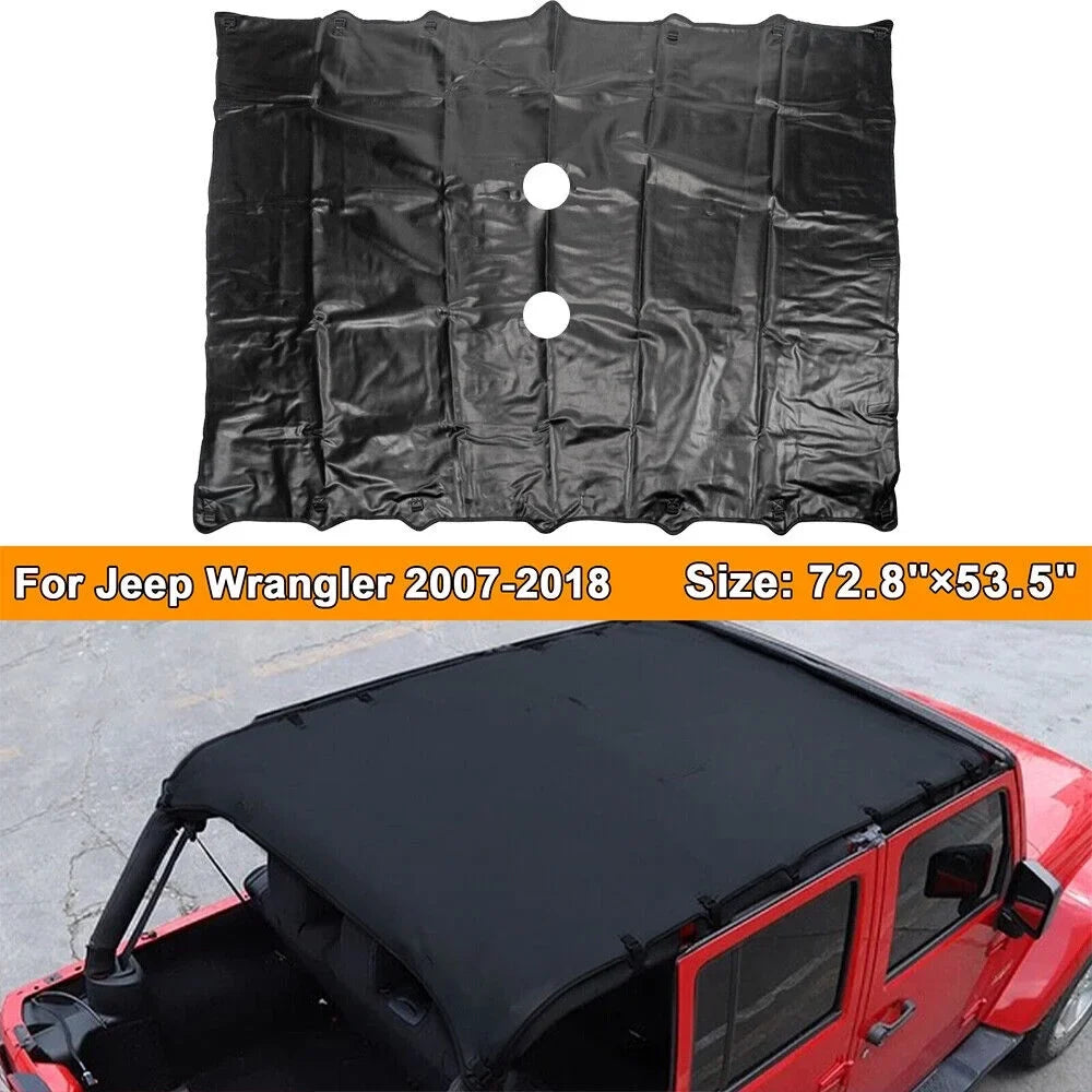 Jeep Leather Installation Easy Top 07-18 JKU with Sun Protection JK Ultimate Wrangler Enhance Protection Your Sunshade - and