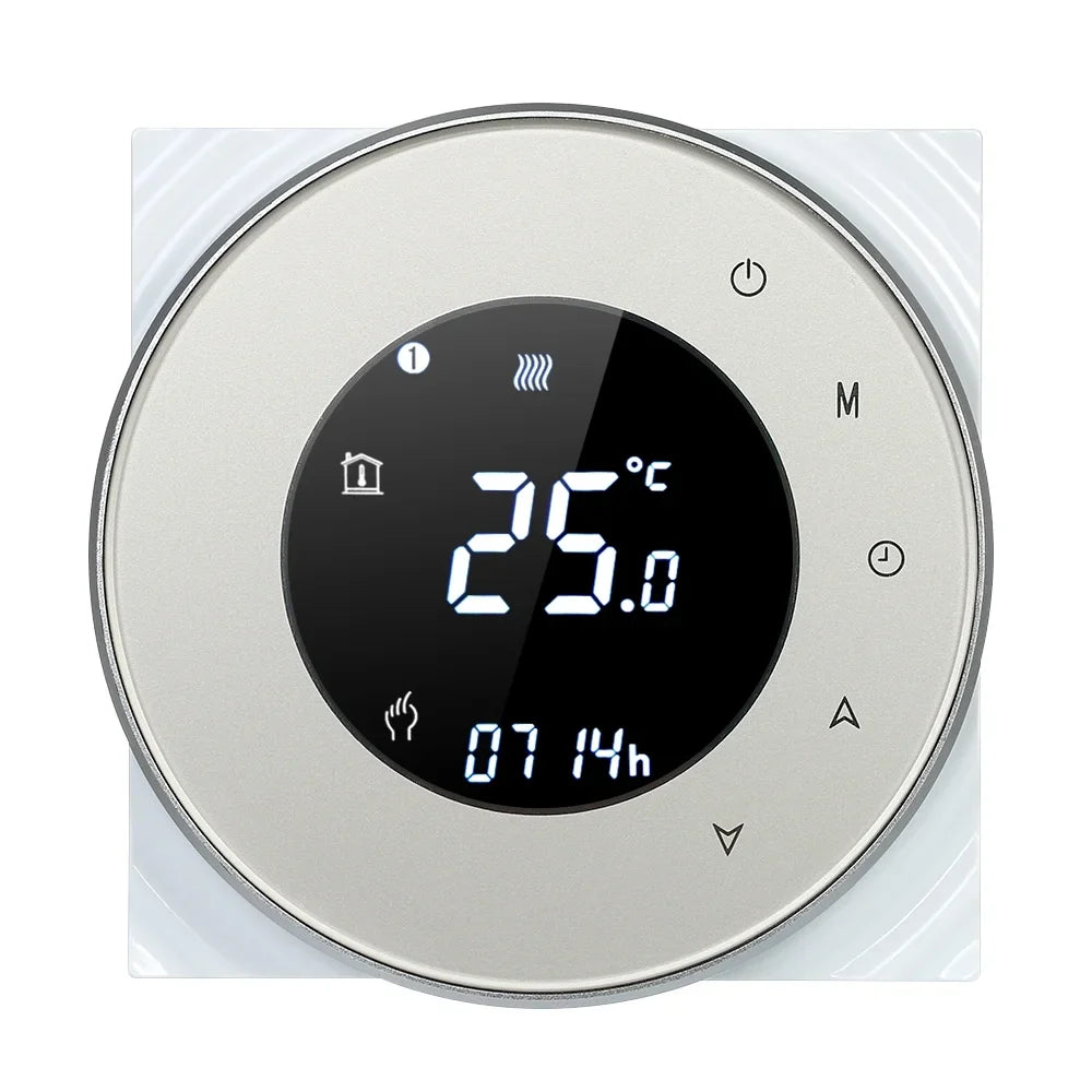 Echo/ with Programmable Heating Compatible LCD Gas Touchscreen Controller HomeIFTTT Control with Dry Backlight Voice Boiler