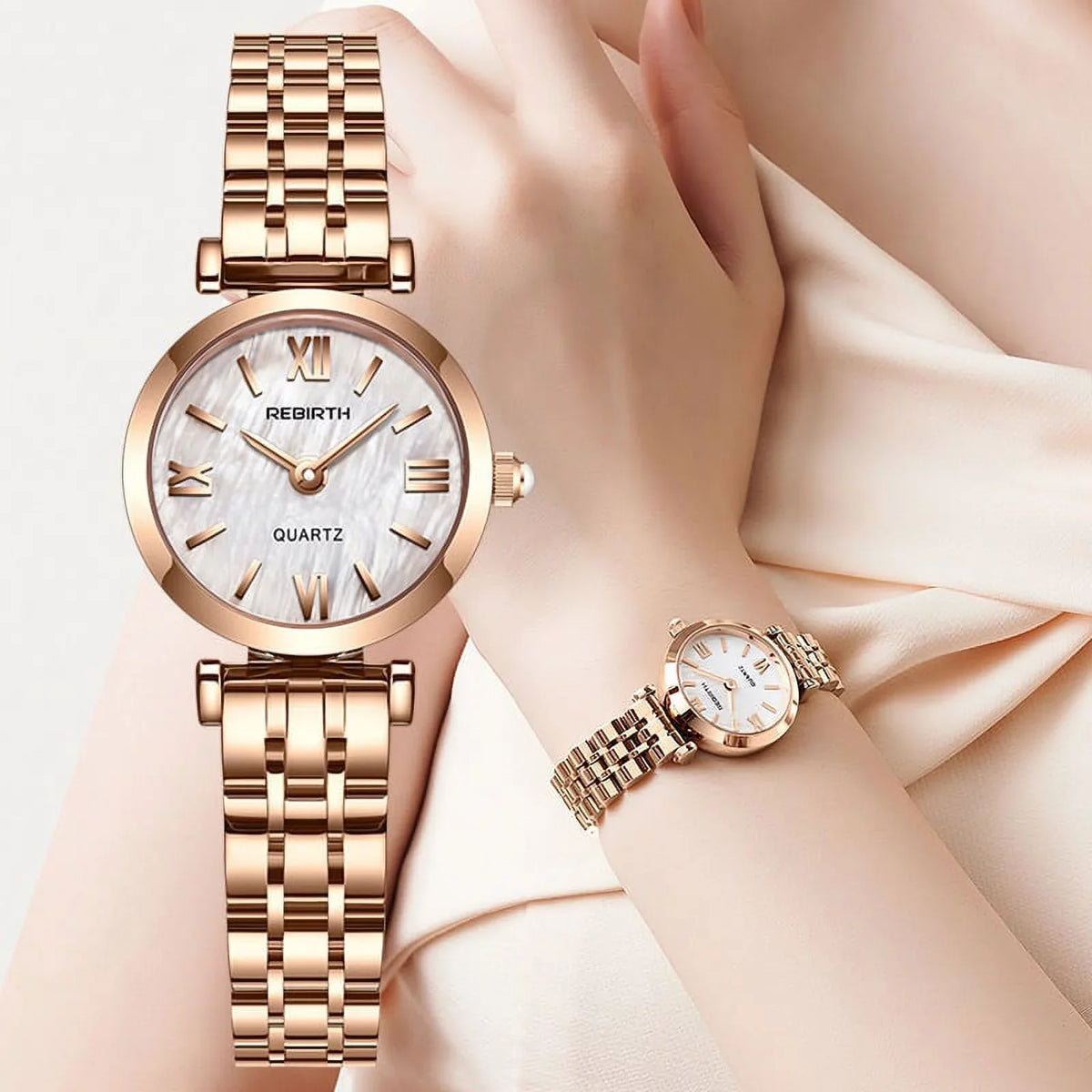 Desgin Steel Female Watches Wrist Watch Stainless 2022 Rose Fashion Watch Stylish for Creative Ladies Gold reloj Women Quartz