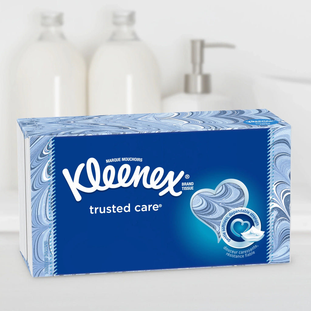 Trusted Facial Box, Total) Tissues, Kleenex Everyday per 16 Care Tissues Pack (1,600 100 Tissues Flat