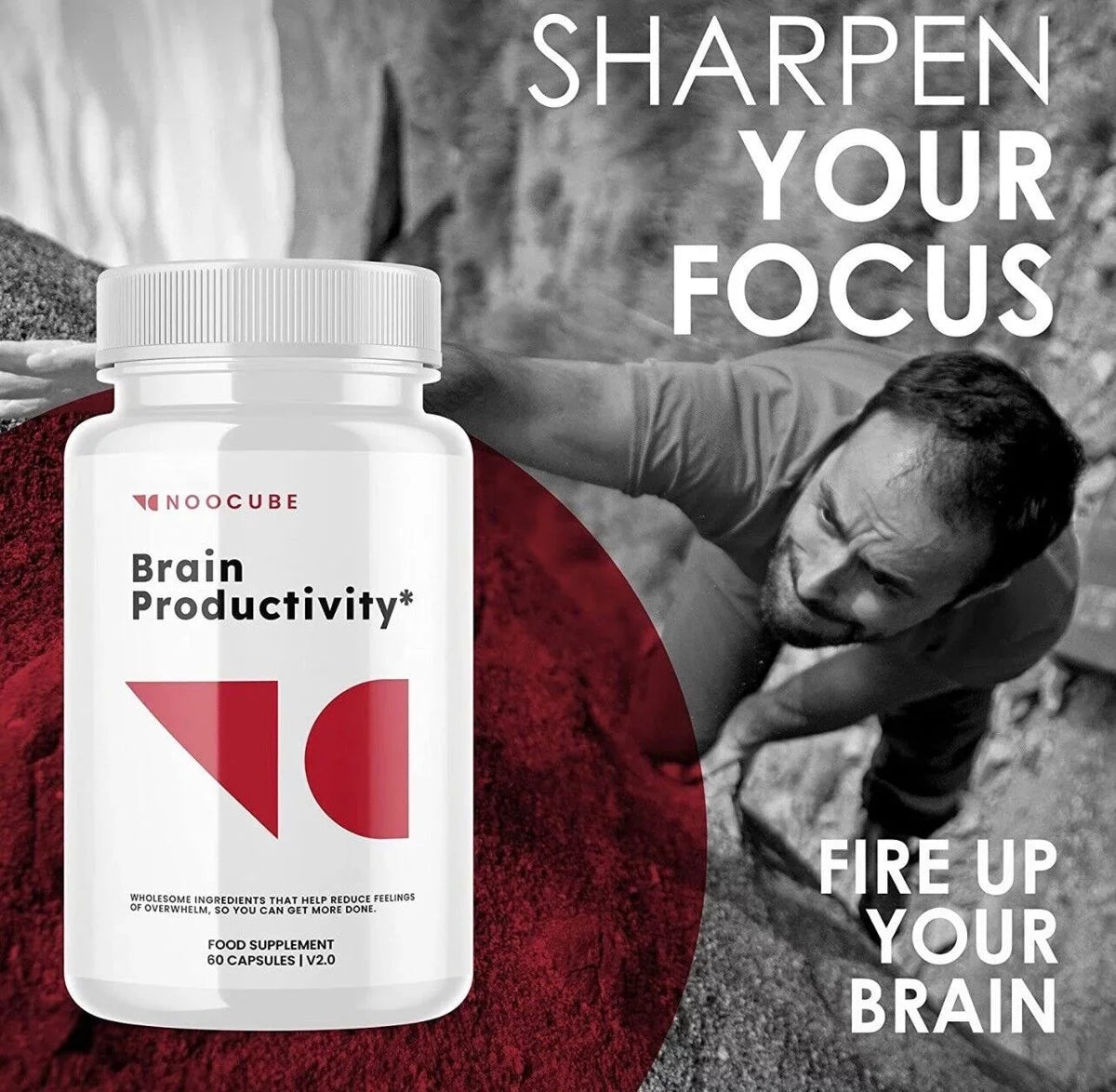 Support Noocube (Pack of - 3) Capsules Productivity Brain 90 Pills, Memory