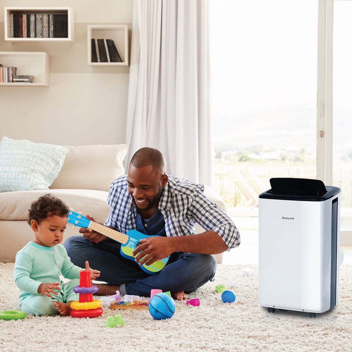 BTU & Portable Dehumidifier Smart Air Control, Voice WiFi HF0CESVWK6 10,000 Conditioner with Honeywell