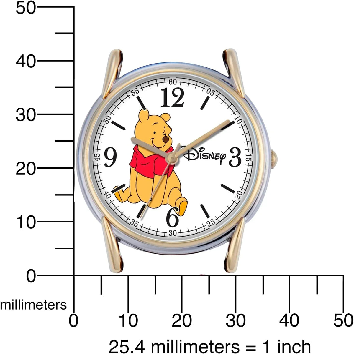 Leather Men's Cardiff Silver and Winnie Brown Gold Watch, Alloy Strap