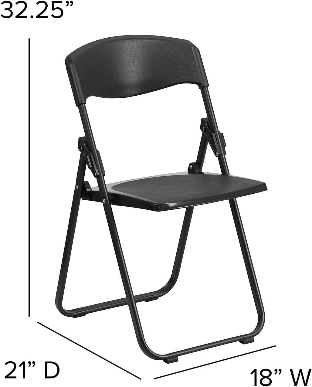 Folding Capacity With Black 6 Plastic Heavy 500 HERCULES Ganging Series Chair Built-In Duty Lb. Pack Brackets