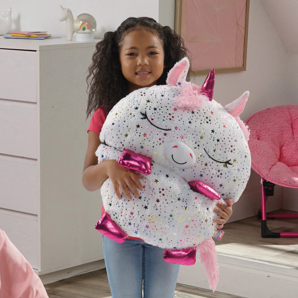 One, and Sack Pillow in Nappers Unicorn Toy Sleeping Happy Plush