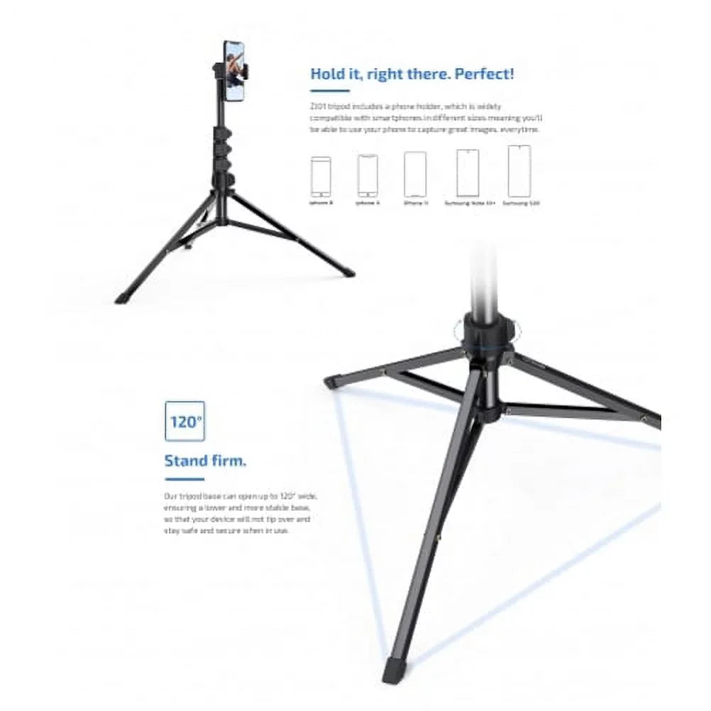 Smart Tripod 7 Wireless Stand 8 Shutter 2 13 Max XS Q1R Selfie XR Pro REVVL Pro Max - SE for Remote X Max 2, (2020) 11 Extendable PLUS Plus Stick Max 6S Alcatel Pro Jitterbug 12 67" iPhone