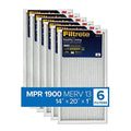 13.81 Ultimate Filtrete AC Allergen, (exact Air 19.81 dimensions 6-Pack 14x20x1, Furnace Filter, MPR 0.78) x Living 1900, Healthy x