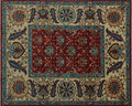 Aria Red/Ivory Dona x 9'9" Rug, 8'1"