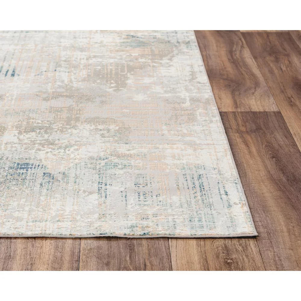 Glamour Gray Decor Ivory Power-Loomed 7'10"x9'10" / Area Alora /Ivory Rug Gray /