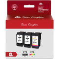 Cartridges and Ink Canon Kingdom Capacity Printers 275XL 276XL 276 1 Color) TS3520 CL-276 High PG-275 PIXMA TS3522 for TS3500 TR4722 Ink (2 Toner Ink TR4720 TR4700 275 Black, for Cartridges
