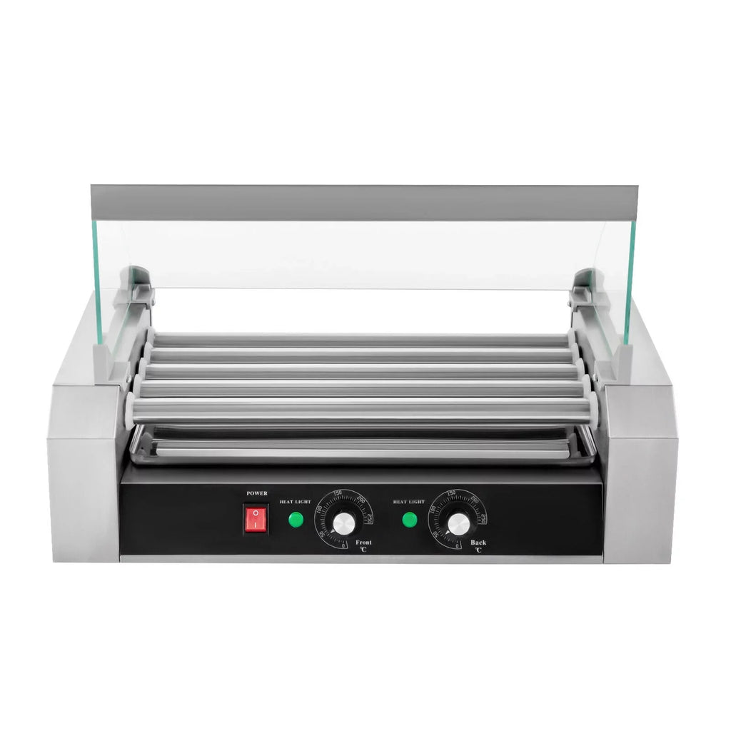 Rollers Stainless Dog 0-250℃ Machine Grilling W/5 110V 12-Hot Set DENEST Sausage Holds