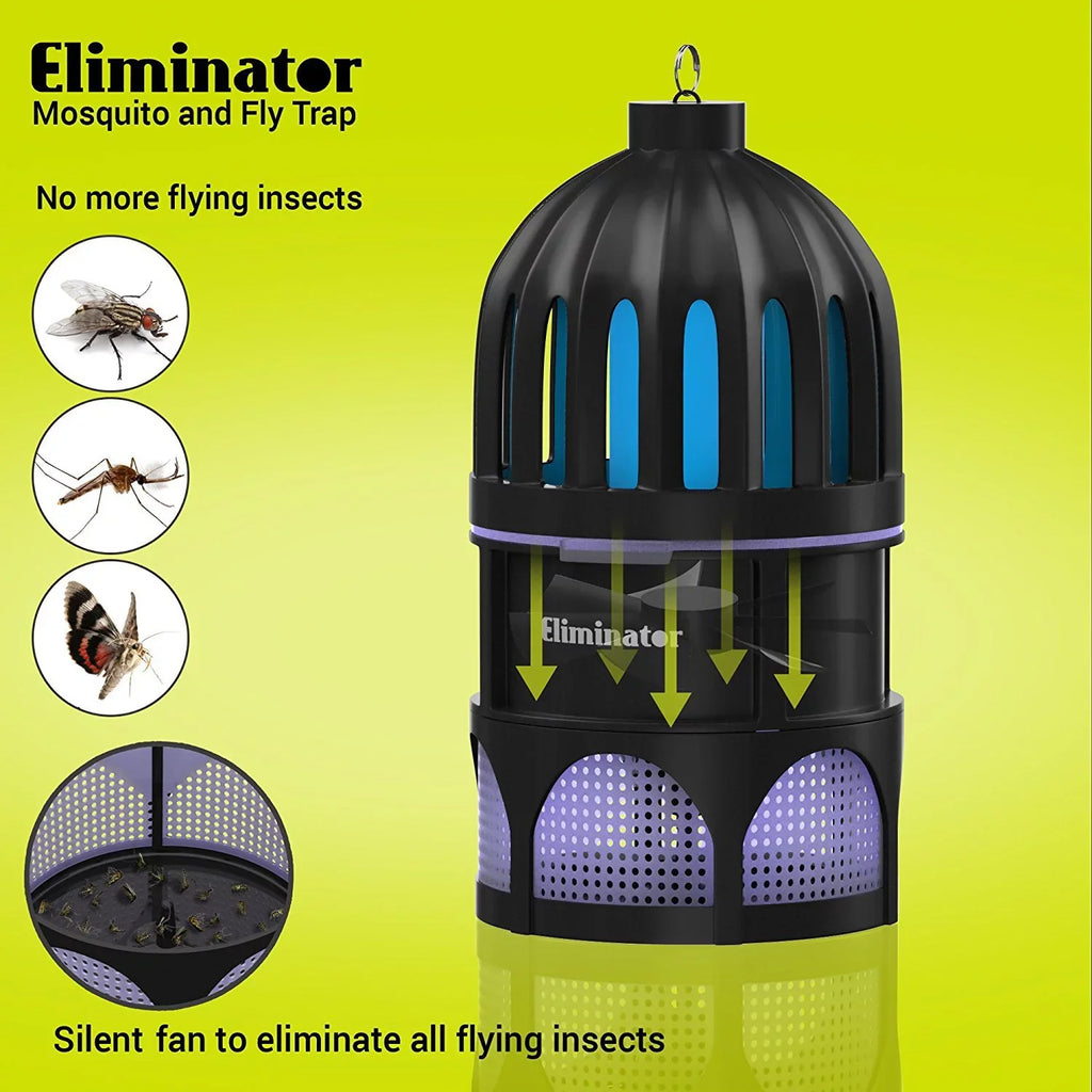 All Killer Mosquito Trap Powerful Residential Attracter Flies with Eliminator & Rid and [UPGRADED] Fan/Get and LED and UV of Use Catcher Indoor Bright Commercial Mosquito Light for Mosquitoes Fly