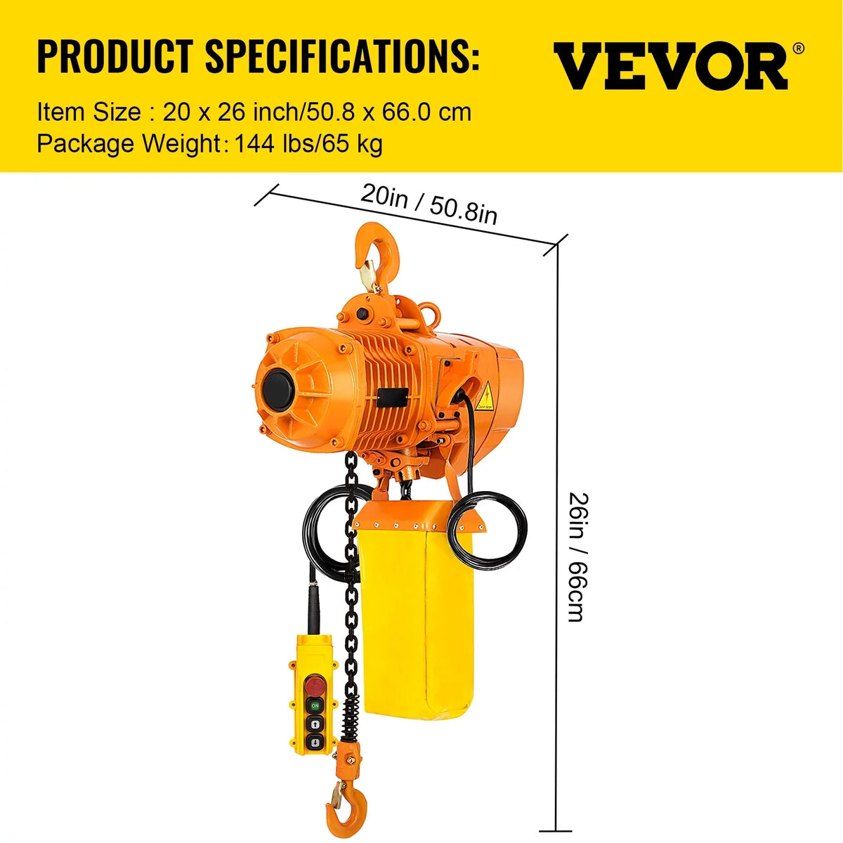2200LBS/10FT Ton for Phase 1 Pendant Hook, with Chain Hoist Electric Double Height Agriculture Lift Chain Mount Factories VEVOR with G80, Chain Logistics, 110V Single Electrical and Control Hoist,
