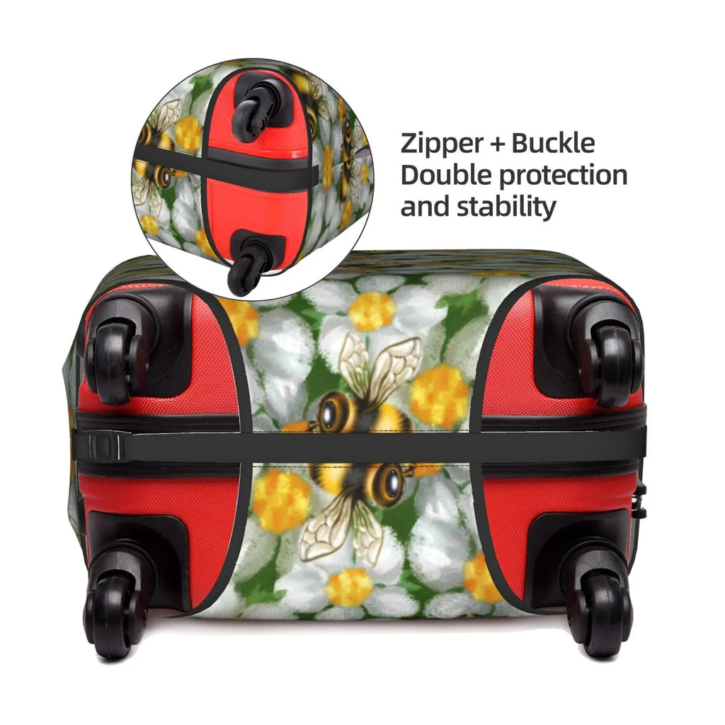 Luggage Flower Cover Suitcase Kll Bees Protector- And Suitcase Cover