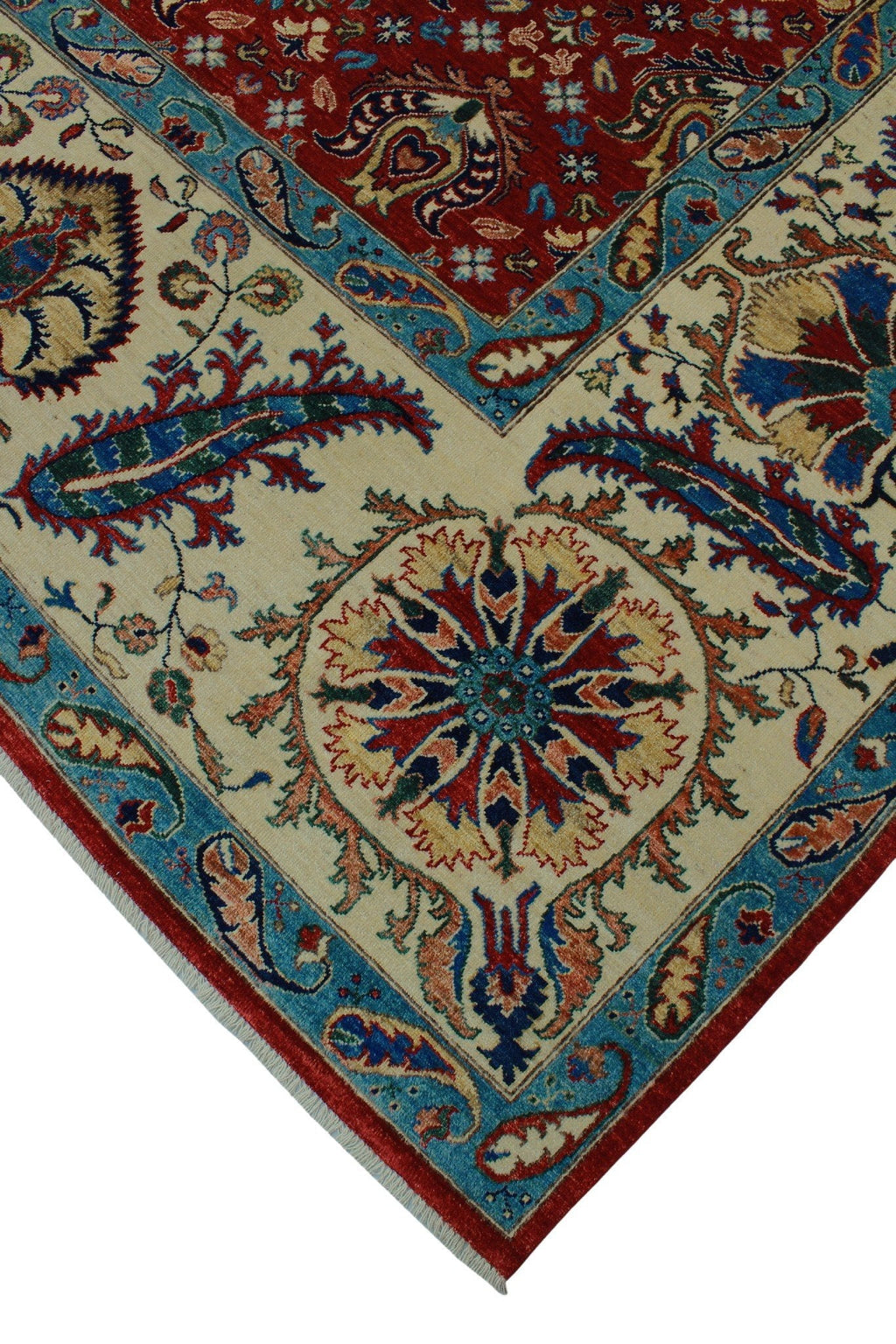 Aria Red/Ivory Dona x 9'9" Rug, 8'1"