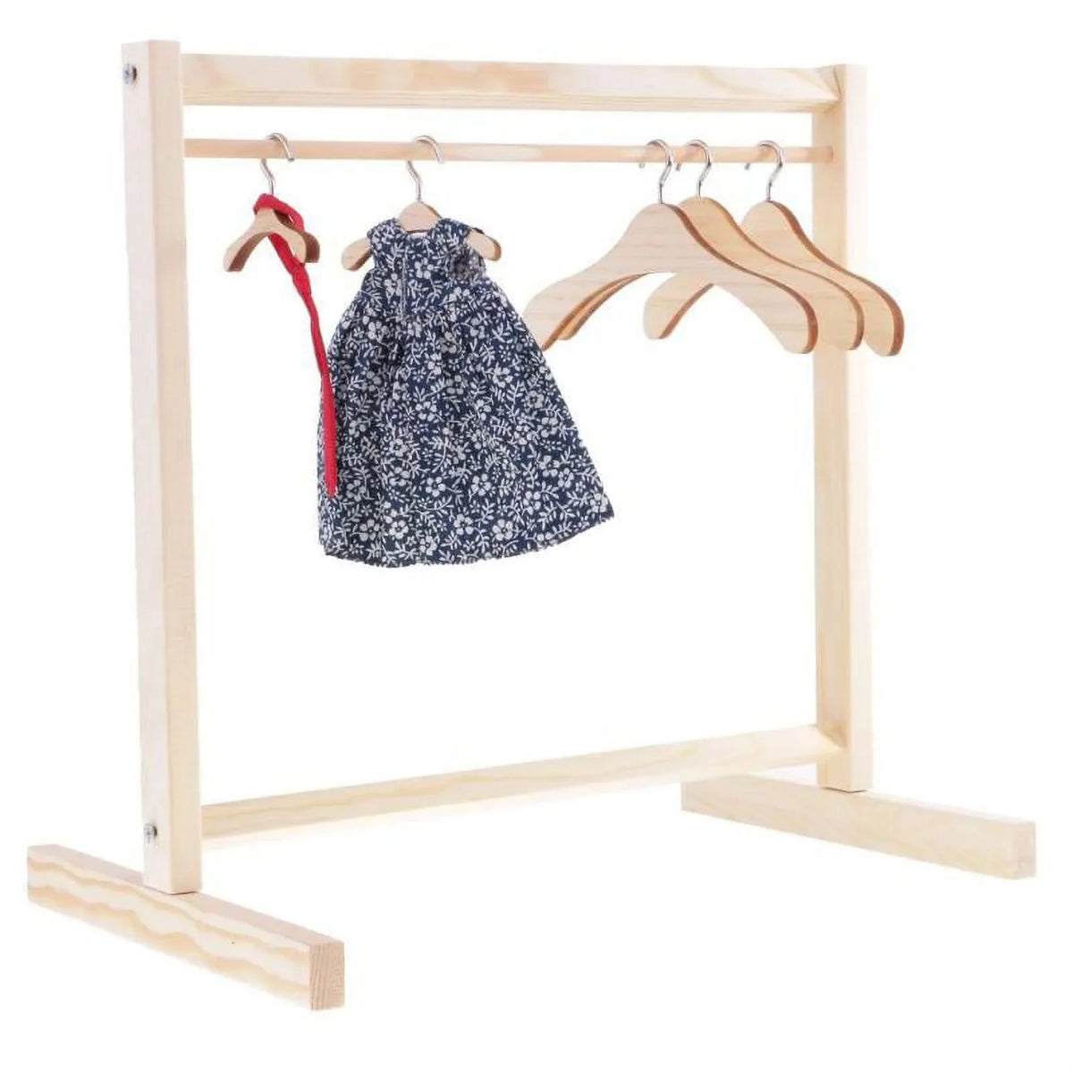 Clothes Organizer 2x1/6 Doll for Wooden Garment Dollfie Rack Furniture