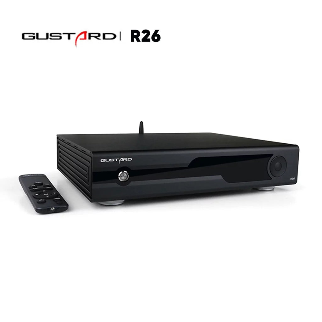 DSD (Black） Gustard XMOS Control Clock DAC Dual K2 DAC R26 Discrete Balanced R2R Remote LDAC Native with MQA Decoder