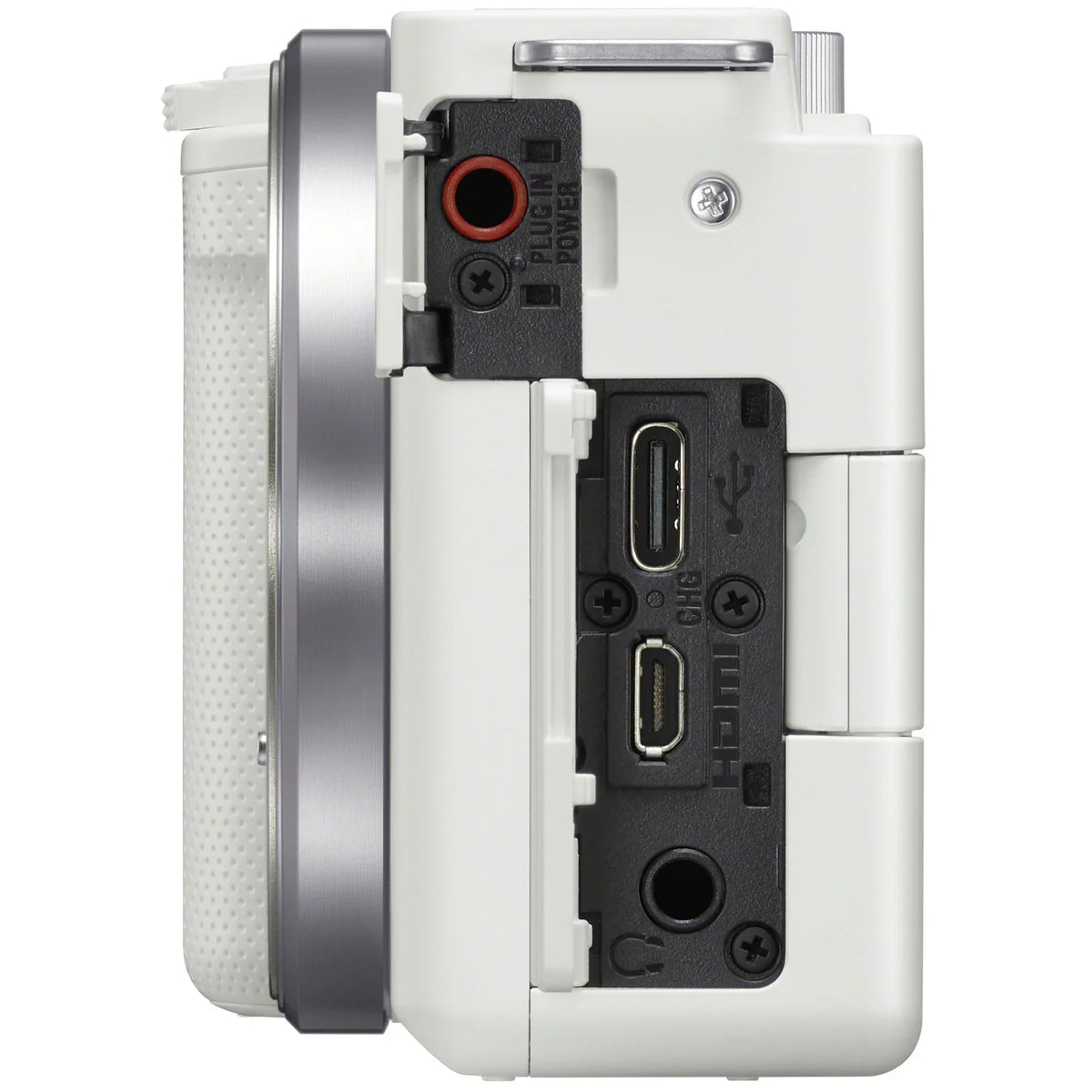 Body Camera and White Case Large Video Sony Battery + Vlog F1.8 APS-C Gear Lens Deco Extra FE Accessories Aperture 50mm Kit ZV-E10 Bundle with SEL50F18F Photo Mirrorless Alpha + ILCZV-E10/W