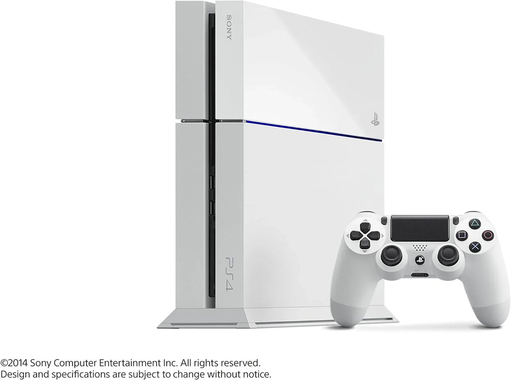 PlayStation Only 4 White Gaming Bundle with Used 500GB Gaming Sony Console Set AXTION BOLT Head