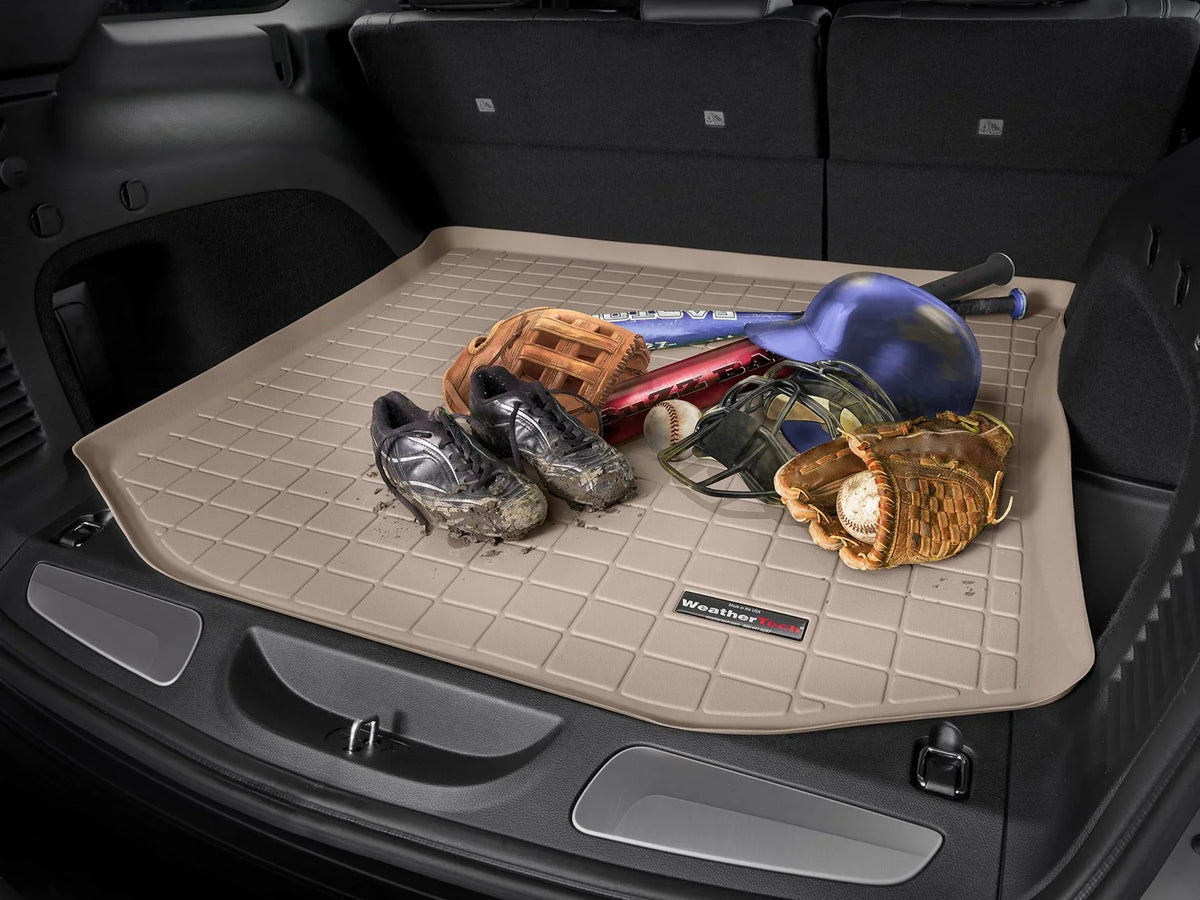 Cargo compatible - WeatherTech 2014-2015 with 3rd Row Behind Seating, Black Toyota Trunk Highlander Liner