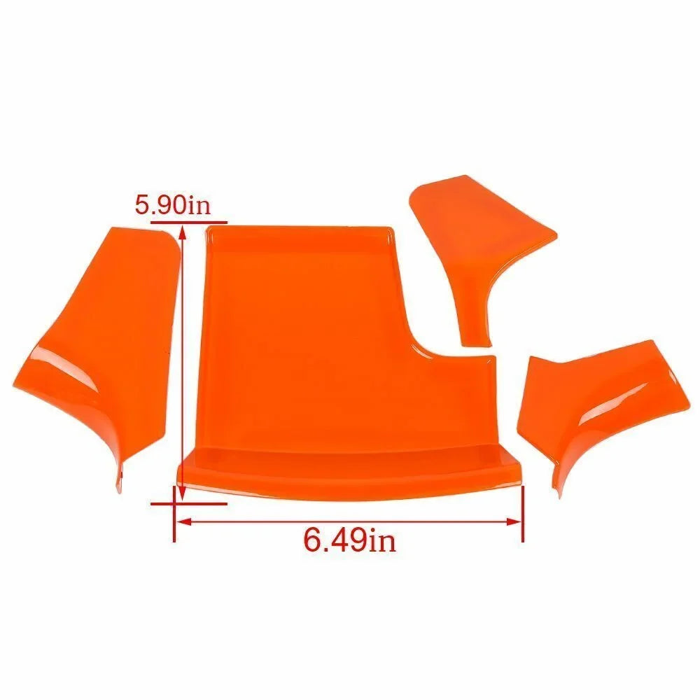 Dash Trim Center Kit Teledu Orange Console Set 17x Panel Cover