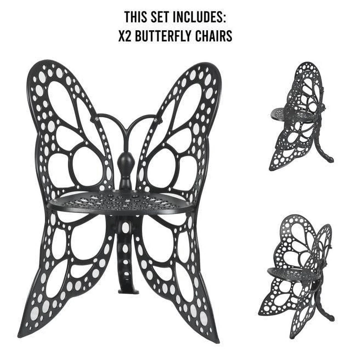 Deluxe Butterfly Set FlowerHouse - Black Garden