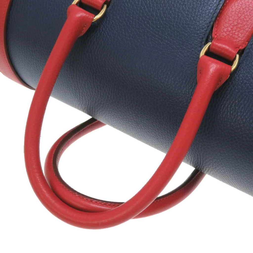 Bag Engraved Roy Drag Red 〇Z 48 (Fair) Ardennes Hermes Blue Boston Pre-Owned Rouge Voyage Bicolor Vif