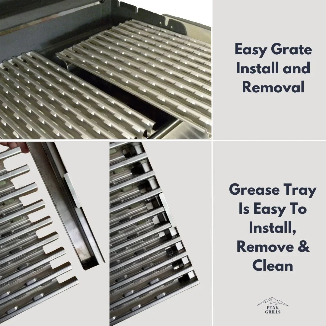 Weber System for Half | Genesis Peak Replacement II, Grill Grate Grate Grills™ Surface.