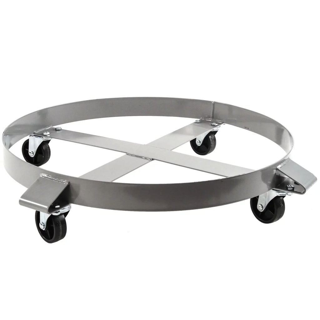 55 Dollies Pound Steel 1000 Truck Gallon Capacity - Hound Non Casters Hand Tipping Drum Swivel Auto Wheel Dolly Frame Heavy Duty Red
