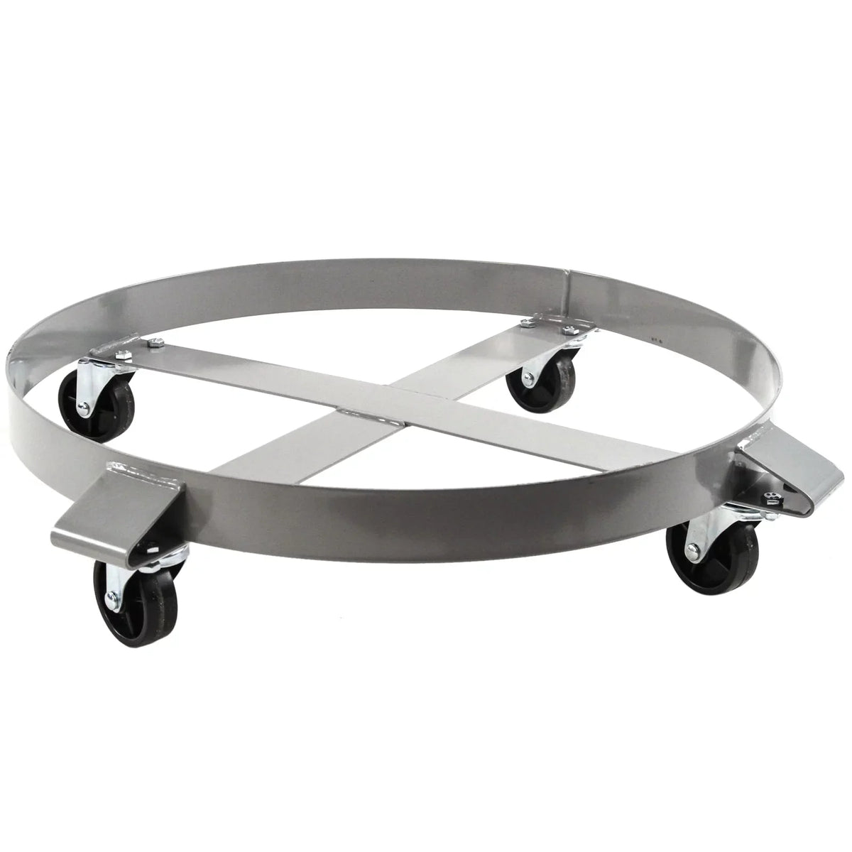 55 Dollies Pound Steel 1000 Truck Gallon Capacity - Hound Non Casters Hand Tipping Drum Swivel Auto Wheel Dolly Frame Heavy Duty Red