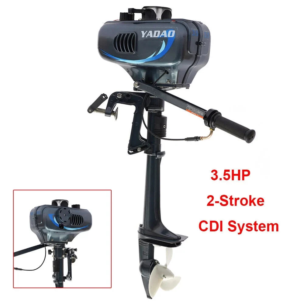 Boat HP System Engine Fishing Boat with 3.5 Outboard Water Motor Engine Cooling 2-Stroke