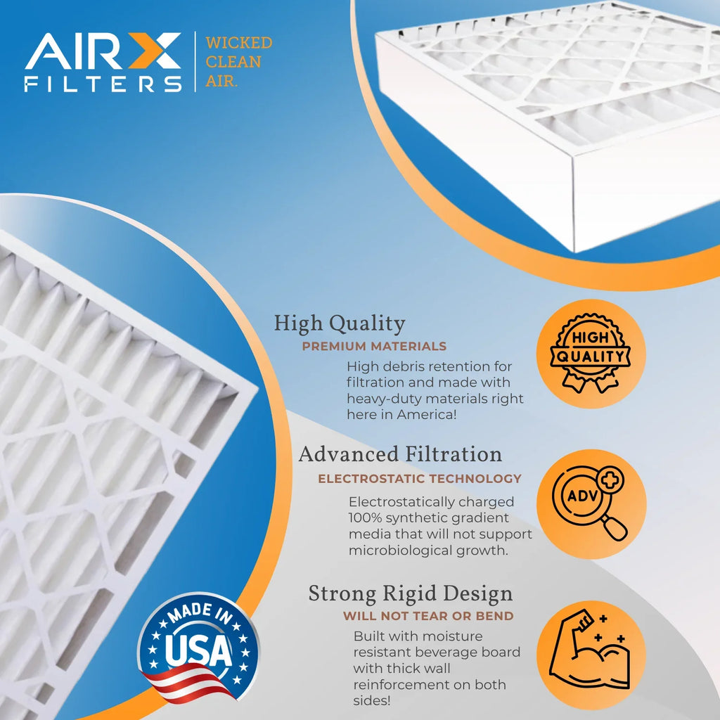 11 1000, by Premium MERV 1200 Air Filter 000-0448-003 2 FILTERS Comparable WICKED AIRX 20x20x5 Furnace Compatible USA Pack 7 MPR FPR Filter AIR. Made Skuttle with 20x20x5 MPR CLEAN to &
