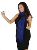 Shawl/Cashmere/Cashmere Scarf/Scarves/Shawl/Shawls/Stole/Wrap/Pashmina Navy) (Inky Scarf/Wool/Silk Scarf/Pashmina